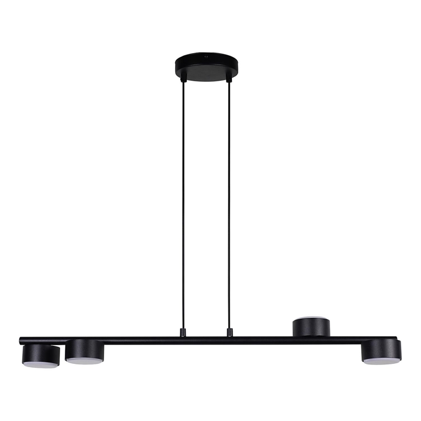 Lampadario a sospensione con filo PUNTO 4xGX53/12W/230V nero