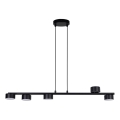 Lampadario a sospensione con filo PUNTO 5xGX53/12W/230V nero