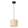 Lampadario a sospensione con filo RATTAN 1xE27/60W/230V diametro 18 cm rattan