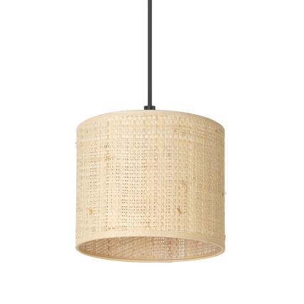 Lampadario a sospensione con filo RATTAN 3xE27/60W/230V rattan