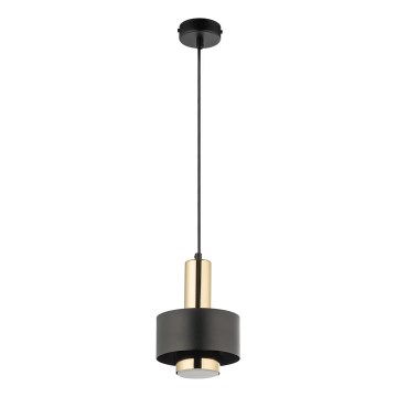 Lampadario a sospensione con filo RIF LUX 1xGX53/12W/230V diametro 15 cm nero/oro