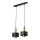 Lampadario a sospensione con filo RIF LUX 2xGX53/12W/230V nero/oro