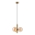 Lampadario a sospensione con filo ROLLO 3xG9/5W/230V oro/fumé beige