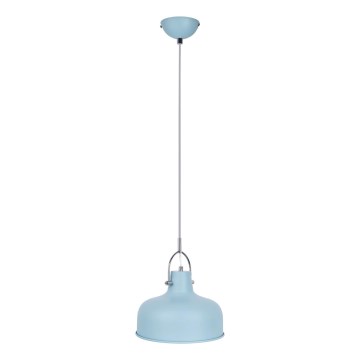 Lampadario a sospensione con filo ROMI 1xE27/40W/230V blu