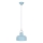 Lampadario a sospensione con filo ROMI 1xE27/40W/230V blu
