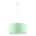 Lampadario a sospensione con filo RONDO KIDS 1xE27/25W/230V verde