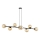 Lampadario a sospensione con filo ROSSI 8xE14/10W/230V nero/beige