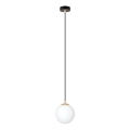 Lampadario a sospensione con filo ROYAL 1xE14/10W/230V diametro 14 cm nero