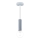 Lampadario a sospensione con filo SAGA 1xE27/40W/230V grigio