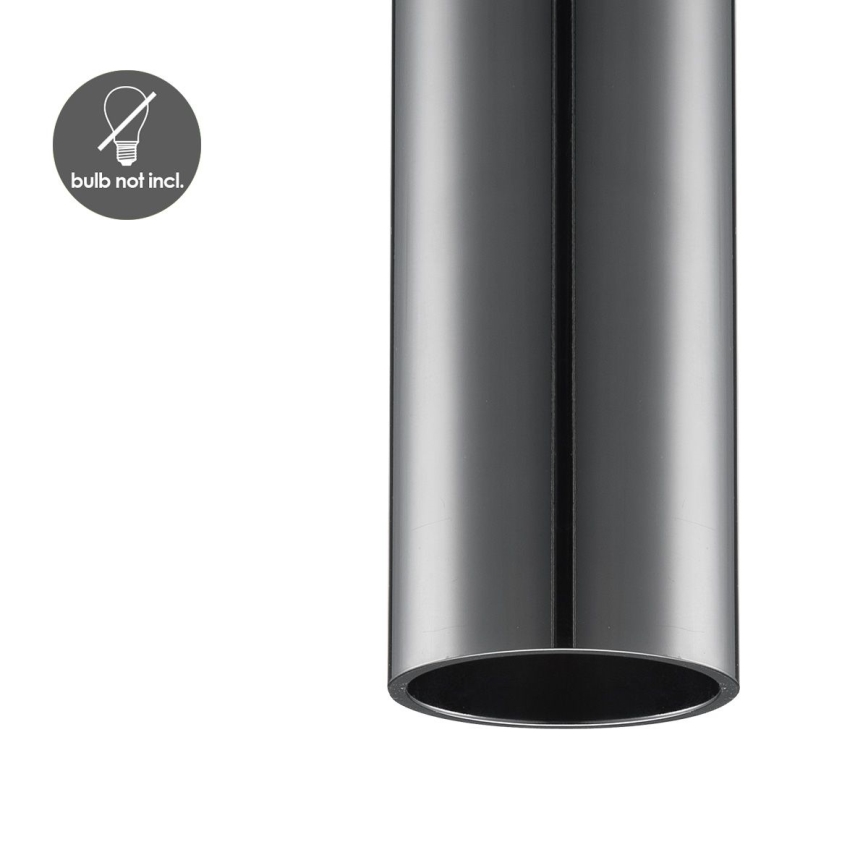 Lampadario a sospensione con filo SAGA 1xE27/40W/230V nero