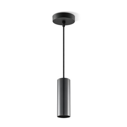Lampadario a sospensione con filo SAGA 1xE27/40W/230V nero