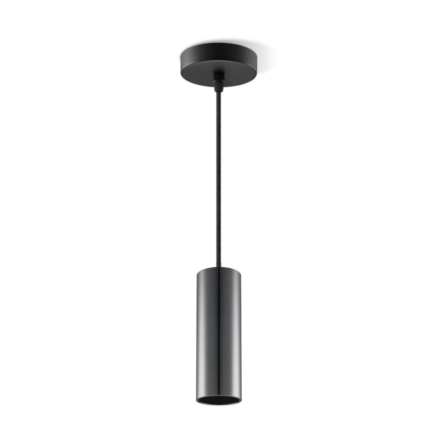 Lampadario a sospensione con filo SAGA 1xE27/40W/230V nero