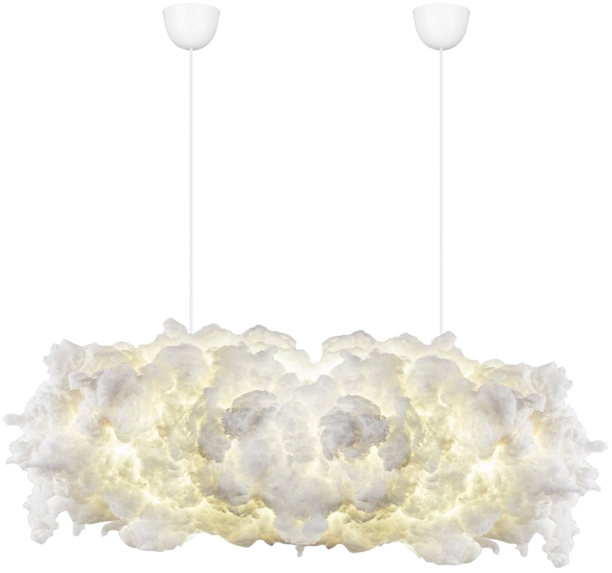 Lampadario a sospensione con filo SERENE 1xE27/40W/230V bianco