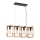 Lampadario a sospensione con filo SERIES 4xE27/11W/230V legno/nero