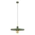 Lampadario a sospensione con filo SILA 1xE27/15W/230V diametro 40 cm verde