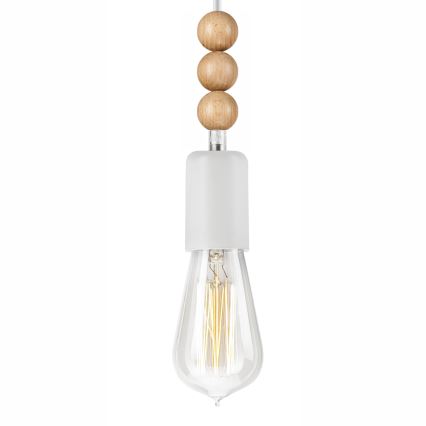 Lampadario a sospensione con filo SIMON 1xE27/60W/230V faggio - FSC certificato