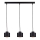 Lampadario a sospensione con filo SIMPLY BLACK 3xE27/60W/230V