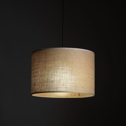 Lampadario a sospensione con filo per sistema a binario trifase TRACER 1xE27/15W/230V diametro 30 cm nero/marrone