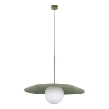 Lampadario a sospensione con filo SLATE 1xE27/15W/230V diametro 65 cm verde