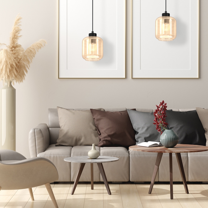 Lampadario a sospensione con filo SOMBRA 1xE27/60W/230V beige