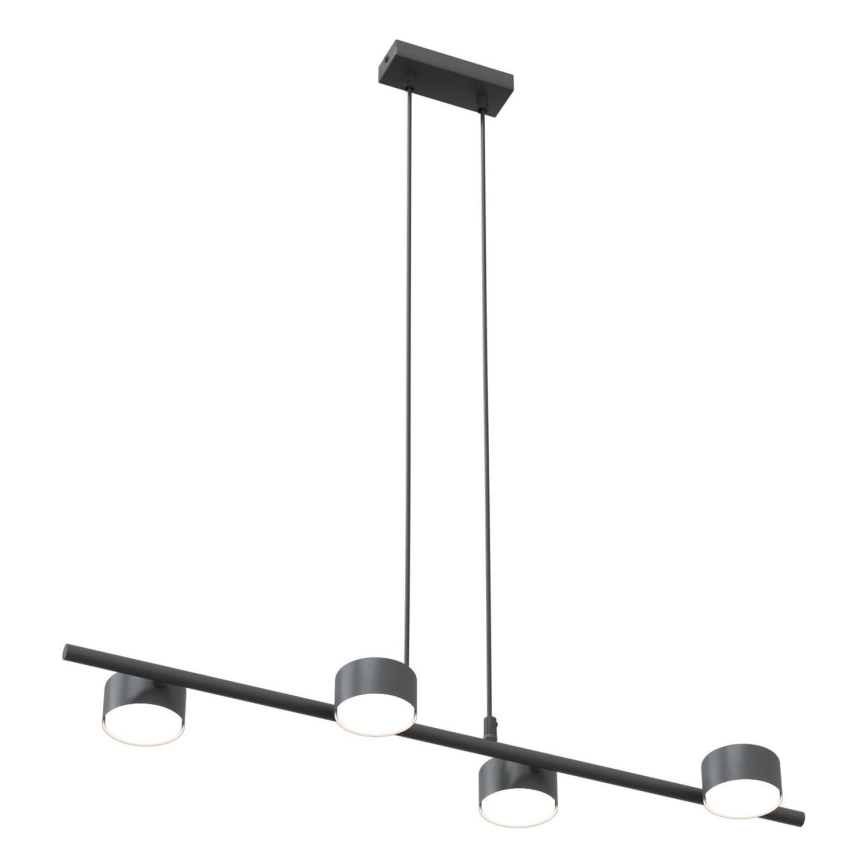 Lampadario a sospensione con filo SORA 4xGX53/12W/230V nero