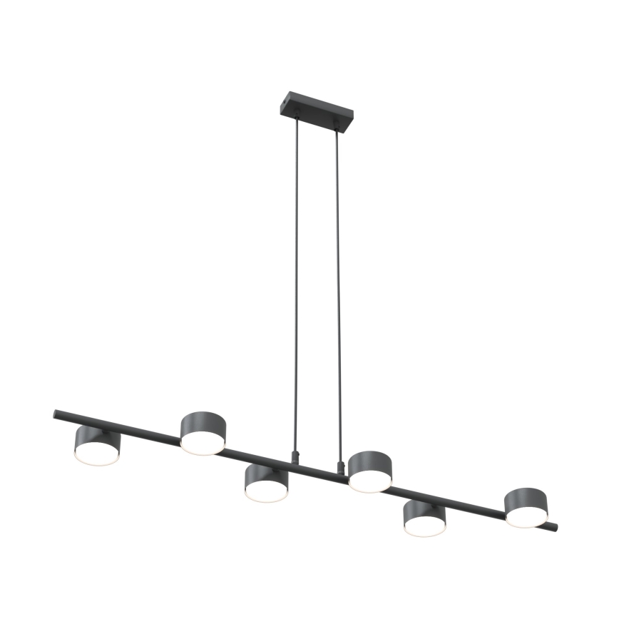 Lampadario a sospensione con filo SORA 6xGX53/12W/230V nero