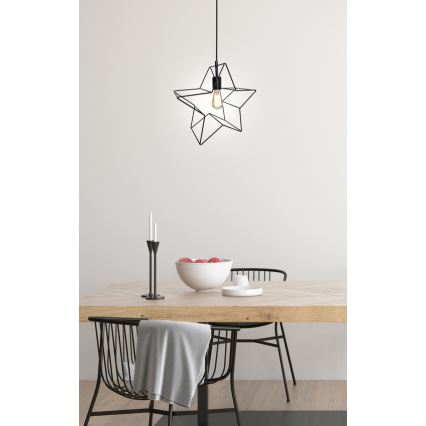 Lampadario a sospensione con filo STAR 1xE27/60W/230V