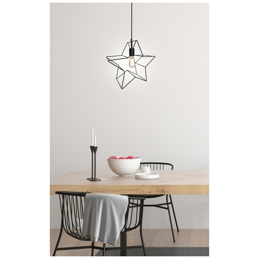 Lampadario a sospensione con filo STAR 1xE27/60W/230V