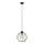 Lampadario a sospensione con filo STARLIGHT 1xE27/15W/230V nero/argento