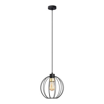 Lampadario a sospensione con filo STARLIGHT 1xE27/15W/230V nero/oro