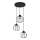 Lampadario a sospensione con filo STARLIGHT 3xE27/15W/230V nero/oro