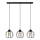 Lampadario a sospensione con filo STARLIGHT 3xE27/15W/230V nero/oro