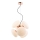 Lampadario a sospensione con filo STELLAR 6xG9/4W/230V rosa oro