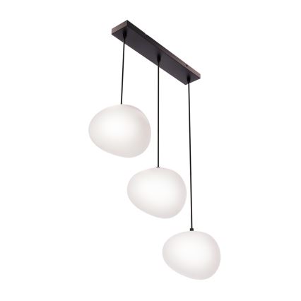 Lampadario a sospensione con filo STONES 3xE27/40W/230V