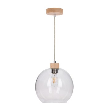 Lampadario a sospensione con filo SVEA 1xE27/60W/230V Betulla
