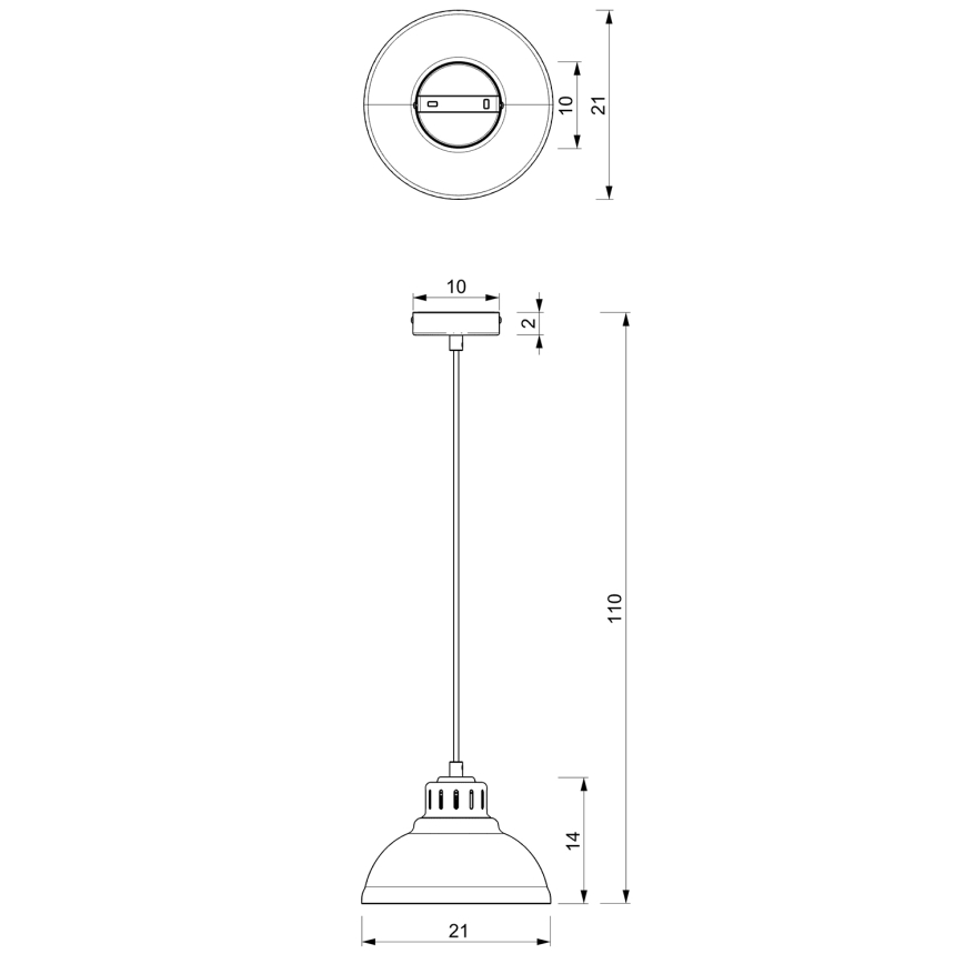 Lampadario a sospensione con filo SVEN 1xE27/15W/230V beige