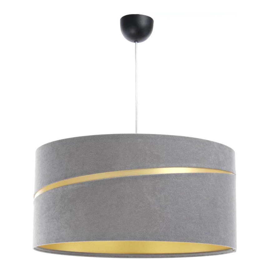 Lampadario a sospensione con filo SWING 1xE27/60W/230V grigio/oro