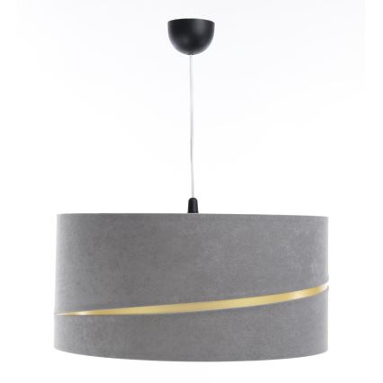 Lampadario a sospensione con filo SWING 1xE27/60W/230V grigio/oro