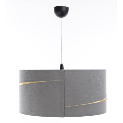 Lampadario a sospensione con filo SWING 1xE27/60W/230V grigio/oro