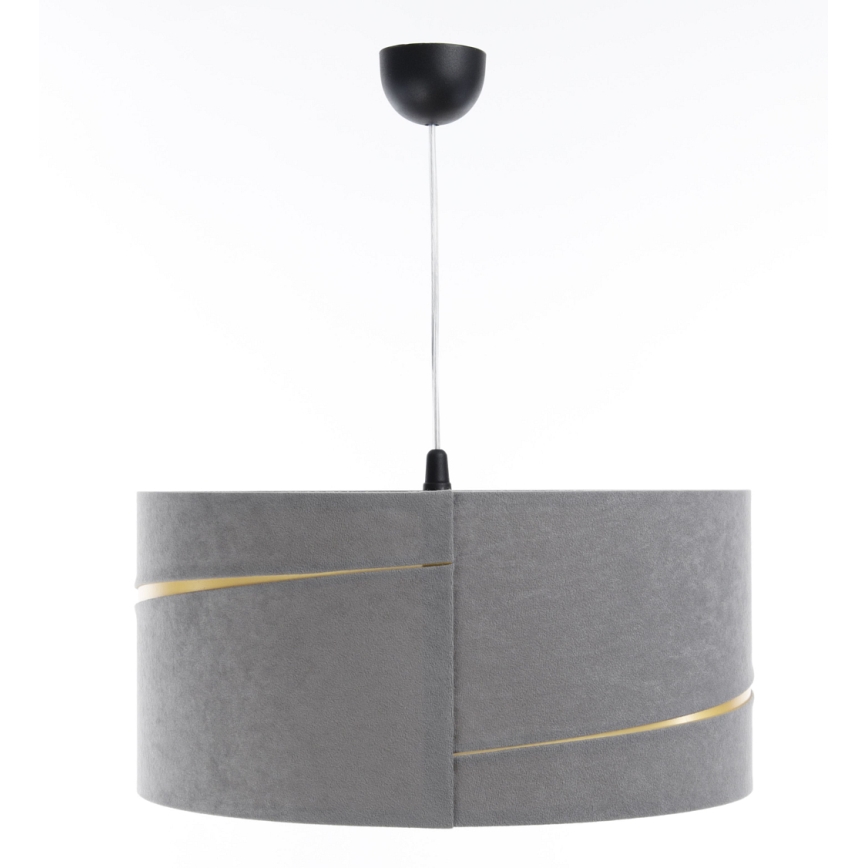 Lampadario a sospensione con filo SWING 1xE27/60W/230V grigio/oro