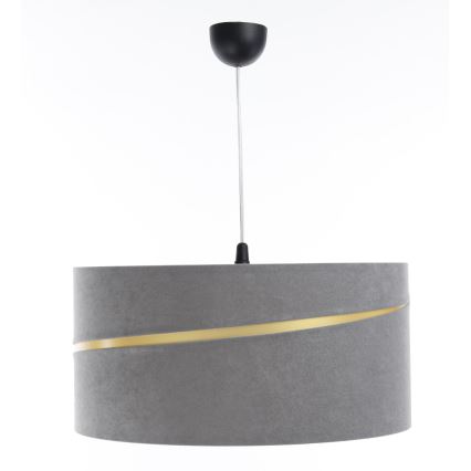 Lampadario a sospensione con filo SWING 1xE27/60W/230V grigio/oro