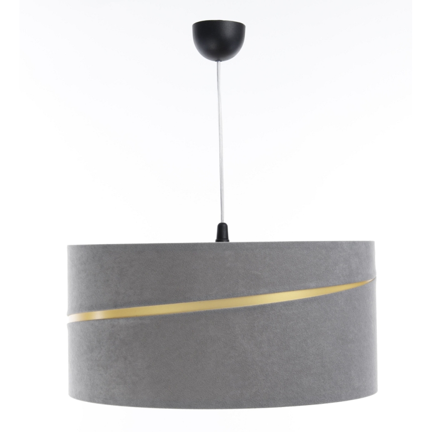 Lampadario a sospensione con filo SWING 1xE27/60W/230V grigio/oro