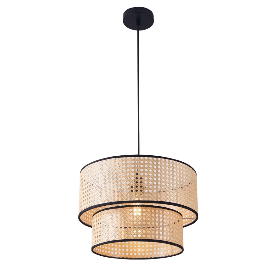 Lampadario a sospensione con filo TAKARA 1xE27/20W/230V diametro 40 cm beige