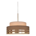 Lampadario a sospensione con filo TAMI 1xE27/60W/230V beige/marrone/oro