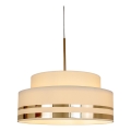 Lampadario a sospensione con filo TAMI 1xE27/60W/230V beige/oro