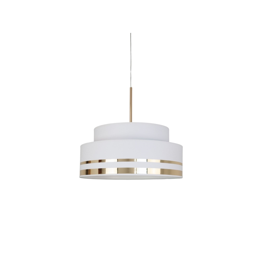 Lampadario a sospensione con filo TAMI 1xE27/60W/230V color crema/oro