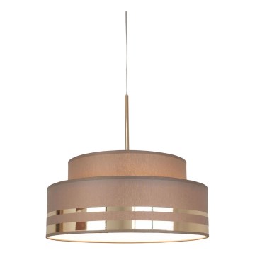 Lampadario a sospensione con filo TAMI 1xE27/60W/230V marrone/oro