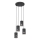 Lampadario a sospensione con filo TANK 4xE27/15W/230V nero