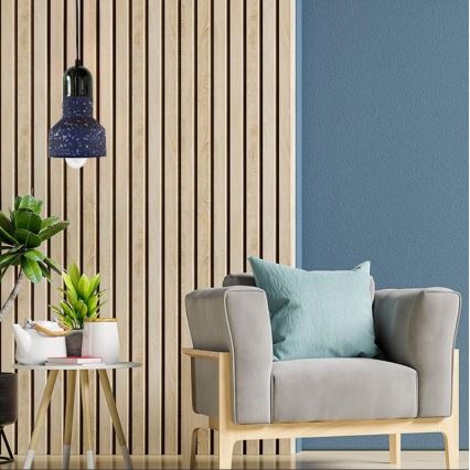 Lampadario a sospensione con filo TERRAZZO 1xE27/60W/230V diametro 12 cm nero