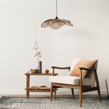 Lampadario a sospensione con filo TOBAGO 1xE27/20W/230V diametro 60 cm beige